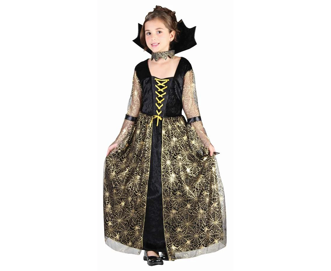 Role play-set for child Spider Witch (dress, collar), size 110/120 cm EOL